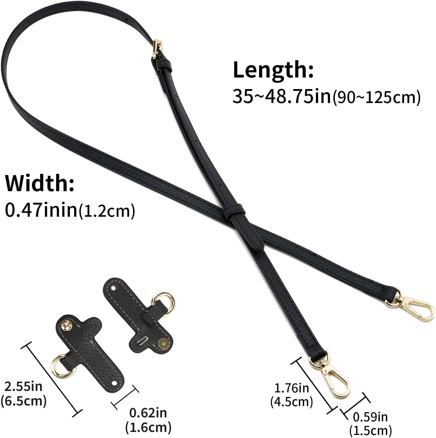 Leather Strap Suitable for Longchamp Handbag,Crossbody Adjustable Shoulder Strap Conversion Kit