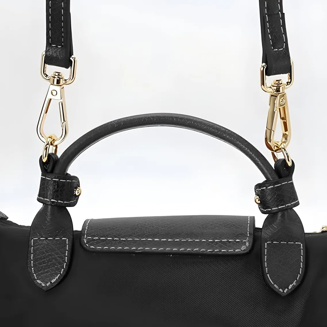Leather Strap Suitable for Longchamp Handbag,Crossbody Adjustable Shoulder Strap Conversion Kit