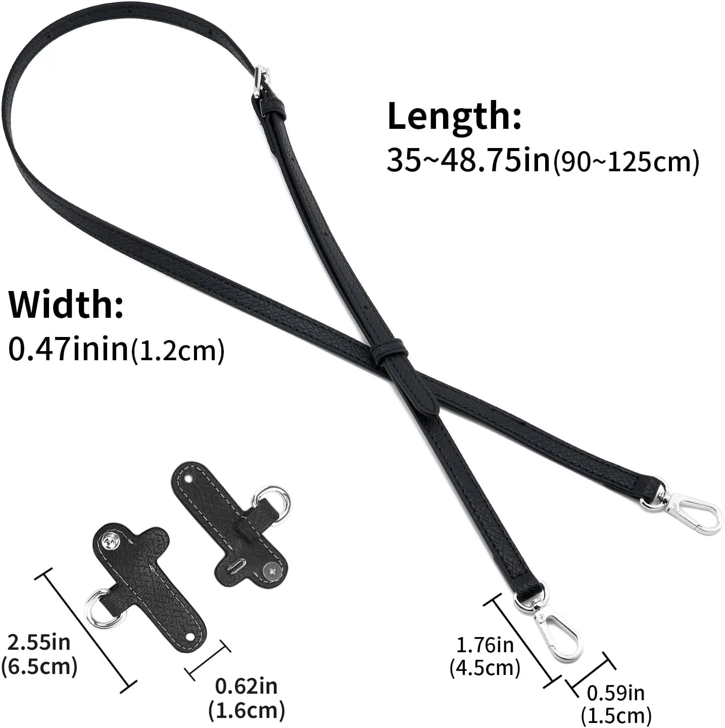 Leather Strap Suitable for Longchamp Handbag,Crossbody Adjustable Shoulder Strap Conversion Kit
