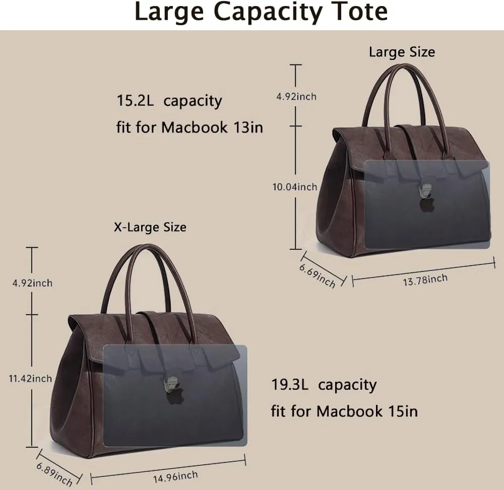 Leather Tote Bag For Women Large Genuine Leather Purses Soft Leather Top-Handle Handbags Trendy Tote Bag For Women Work