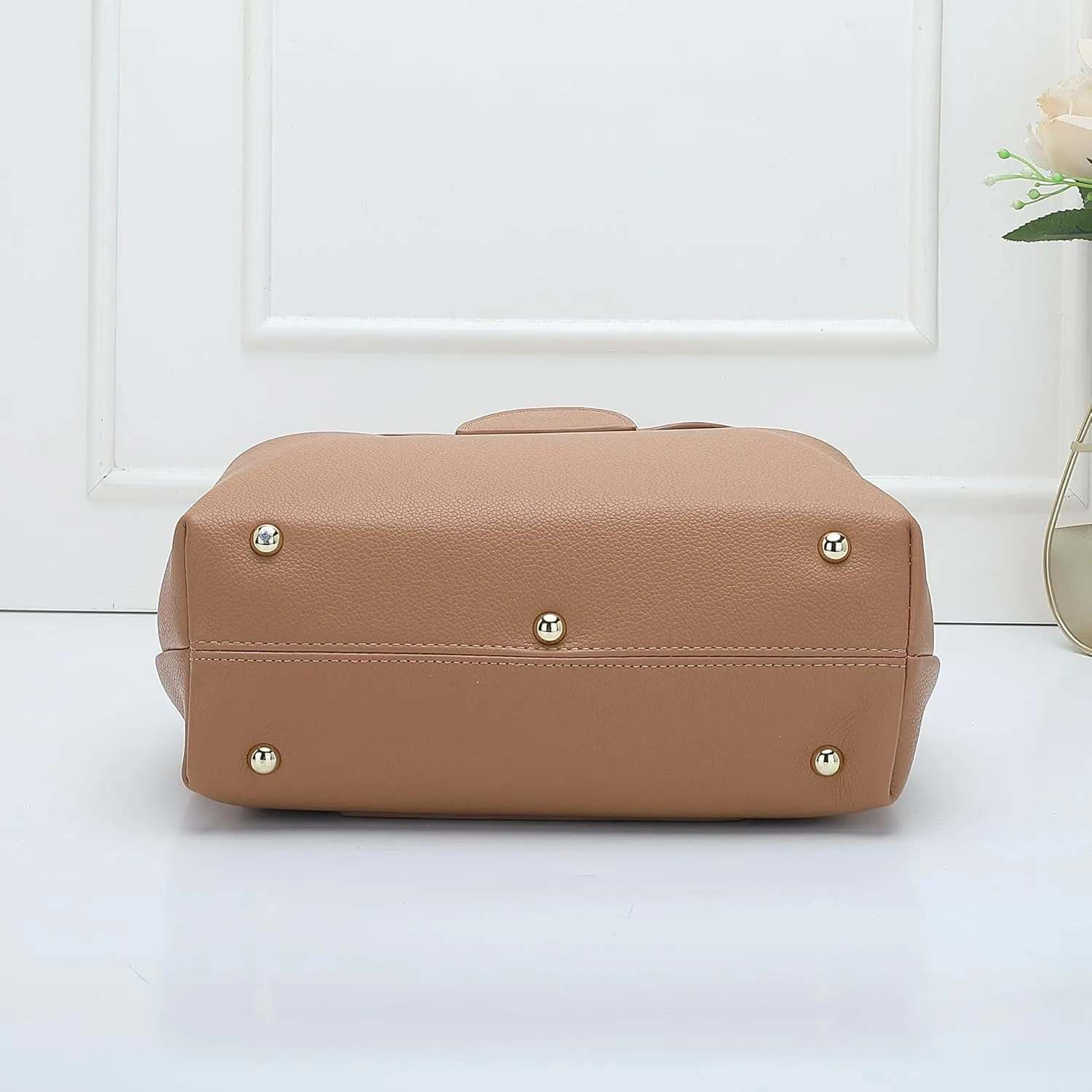 Leather Tote Bag for Women Leather Bag French Style Purses Crossbody Bag Trendy Handbag Work Bag 2024