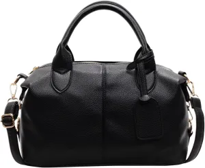 Leather Tote Bag Women City Bowling Bags Trendy Crossbody Handbags Cute Top Handle Purse Y2k Streetwear