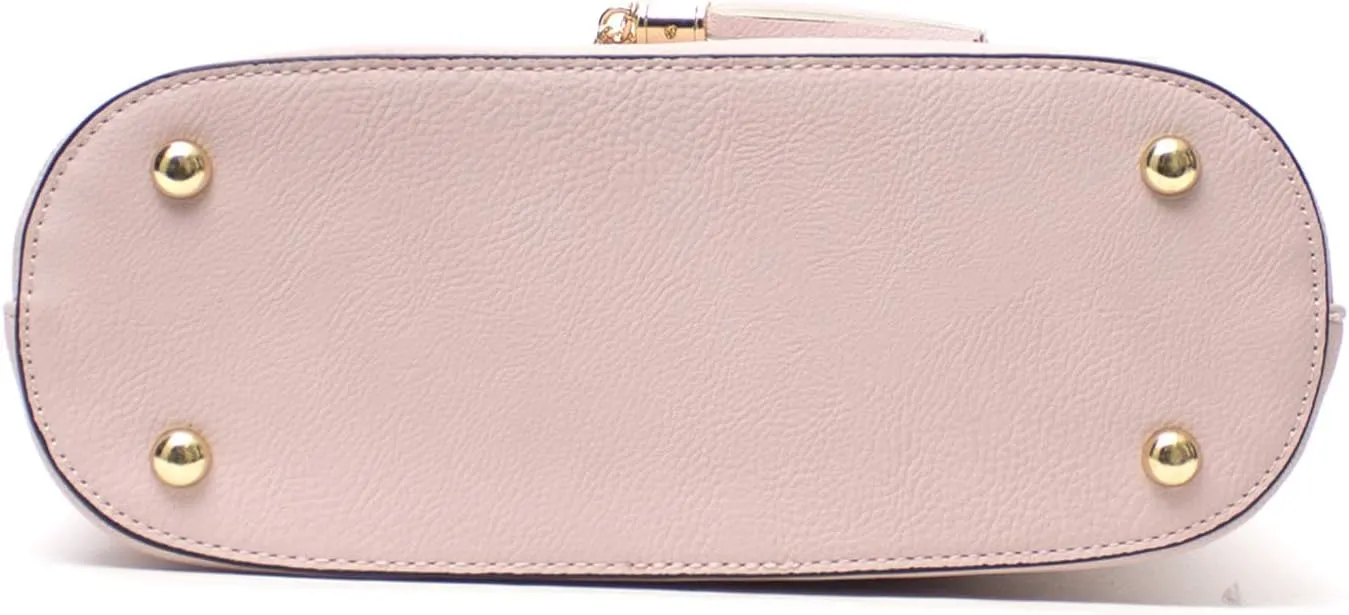 Lightweight Medium Dome Crossbody Bag with Tassel Zipper Pocket Adjustable Strap