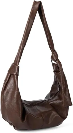 Lightweight PU Leather Shoulder Bag Crossbody Purse with Adjustable Strap Satchel Purses For Traveler And Students