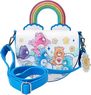 Loungefly Care Bears Rainbow Handle Crossbody Bag Care Bears Bags & Backpacks