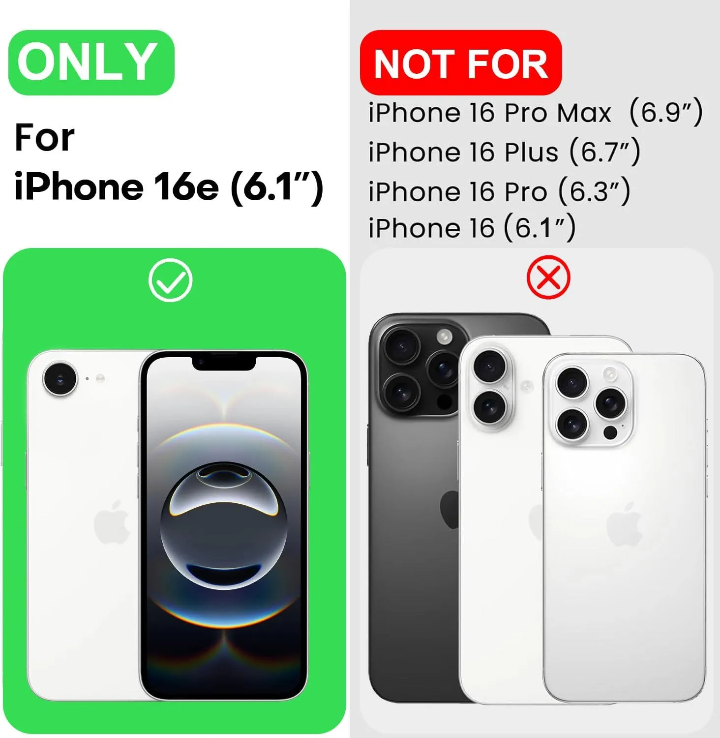 LOVE 3000 Designed for iPhone 16e Case, Premium Silicone with [Soft Anti-Scratch Microfiber Lining] Shockproof Protective Phone Case for Men Women Girls 6.1", Fluorescent Green