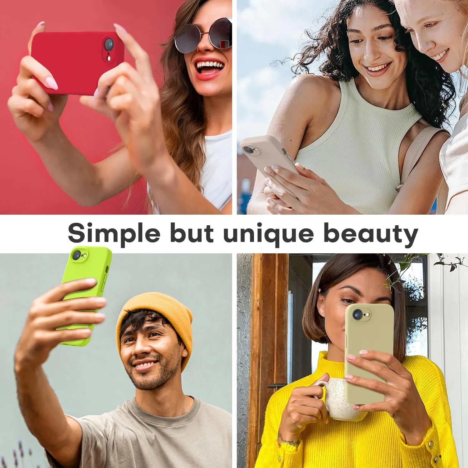 LOVE 3000 Designed for iPhone 16e Case, Premium Silicone with [Soft Anti-Scratch Microfiber Lining] Shockproof Protective Phone Case for Men Women Girls 6.1", Fluorescent Green