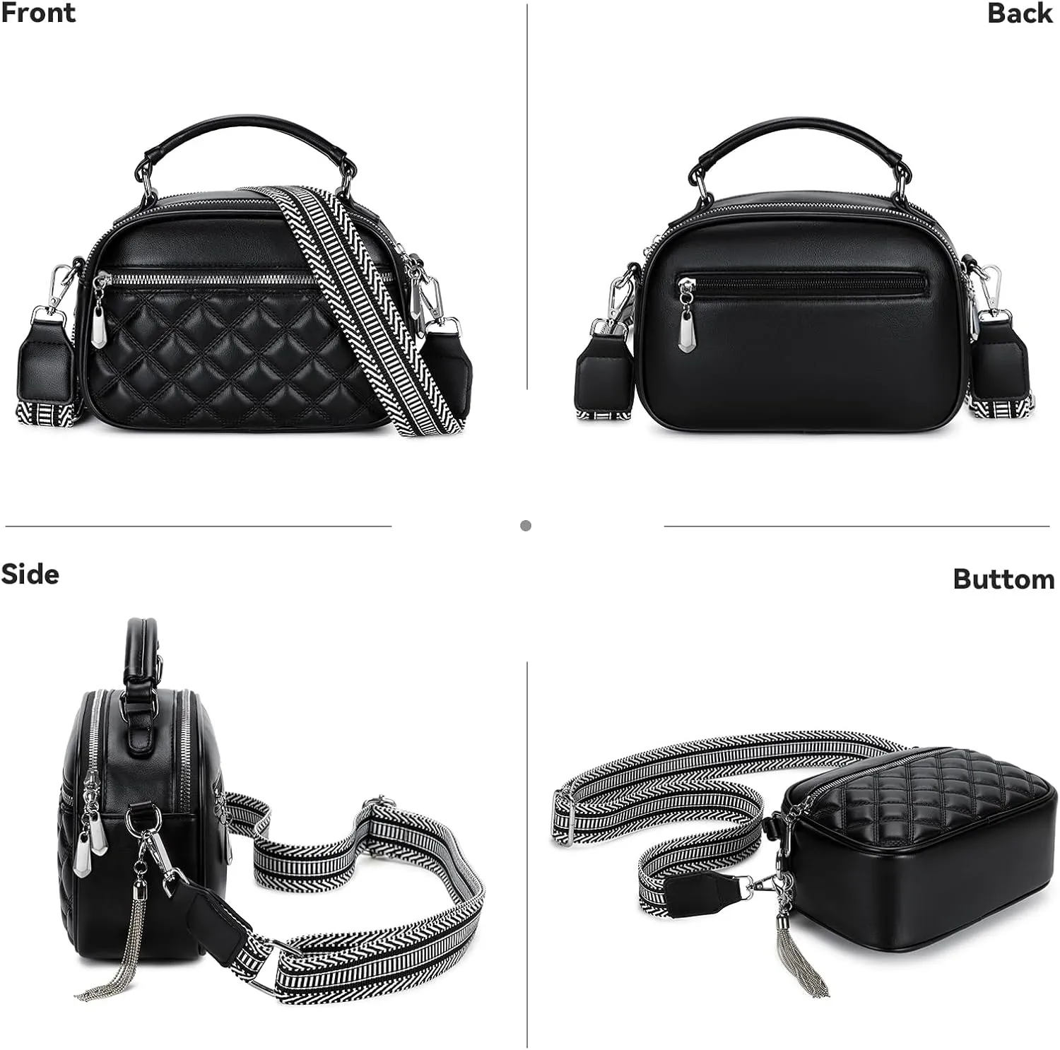 Love Deliver Crossbody Bags for Women Vegan Leather Shoulder Handbag Trendy Crossbody Purses with Adjustable Wide Strap
