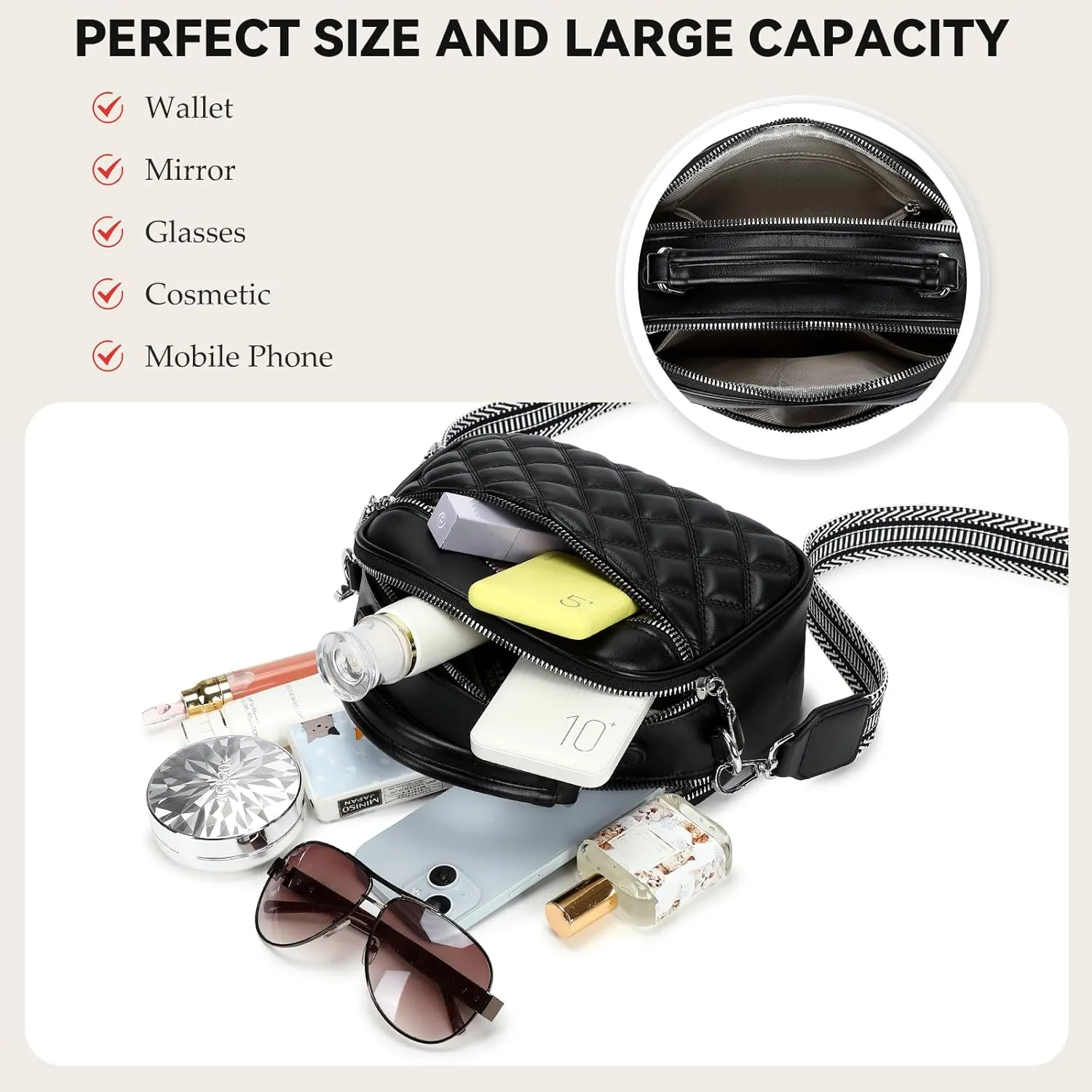 Love Deliver Crossbody Bags for Women Vegan Leather Shoulder Handbag Trendy Crossbody Purses with Adjustable Wide Strap