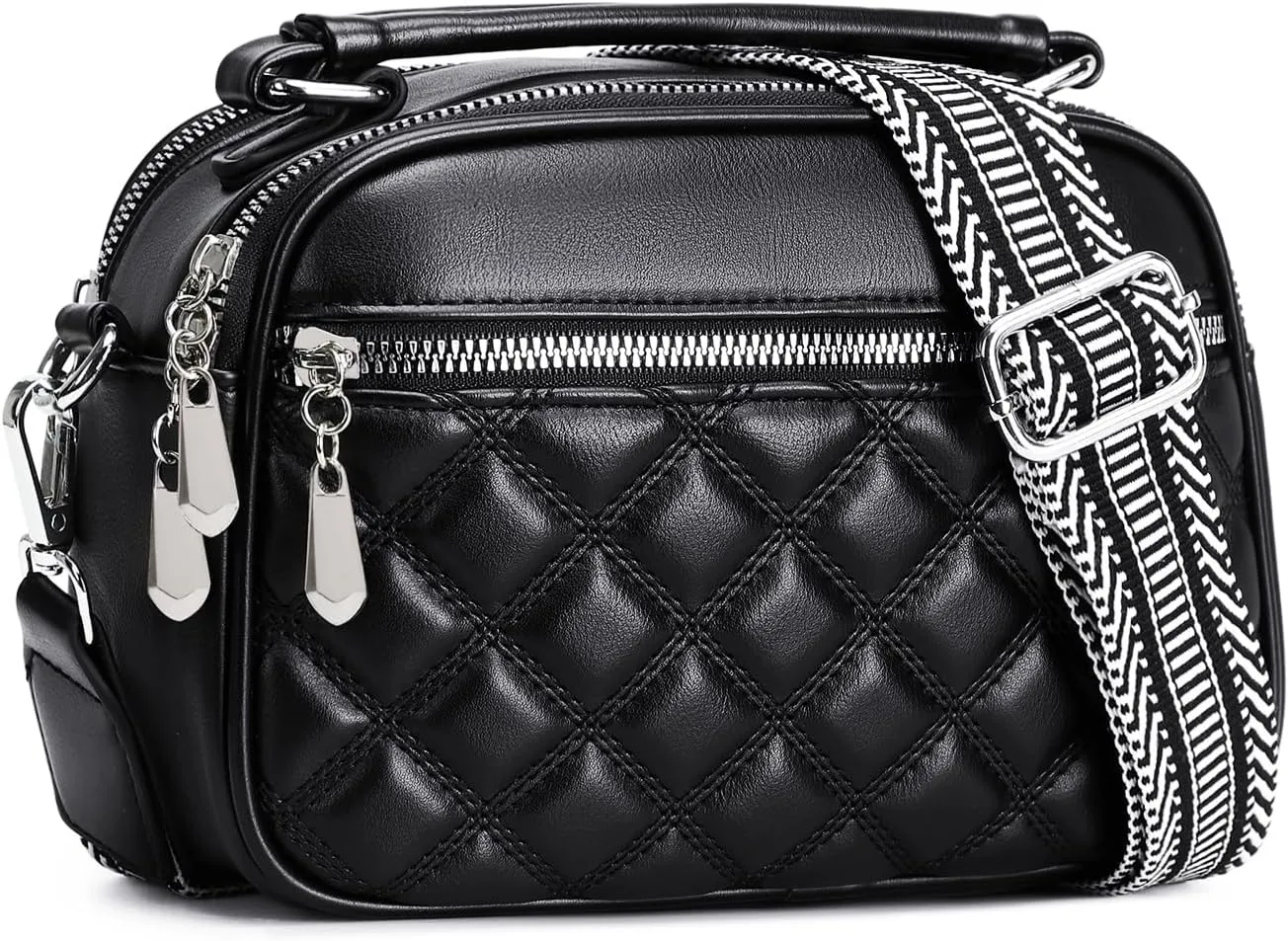 Love Deliver Crossbody Bags for Women Vegan Leather Shoulder Handbag Trendy Crossbody Purses with Adjustable Wide Strap