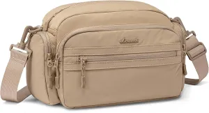 LOVEVOOK Crossbody Bag for Women, Multi-Pockets Purse, Nylon Shoulder Handbags, Water-Resistant & Lightweight