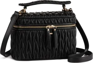 LOVEVOOK Crossbody Bags for Women, Quilted Crossbody Purses for Women, Small Shoulder Handbags for Daily, Work, Travel, Gifts