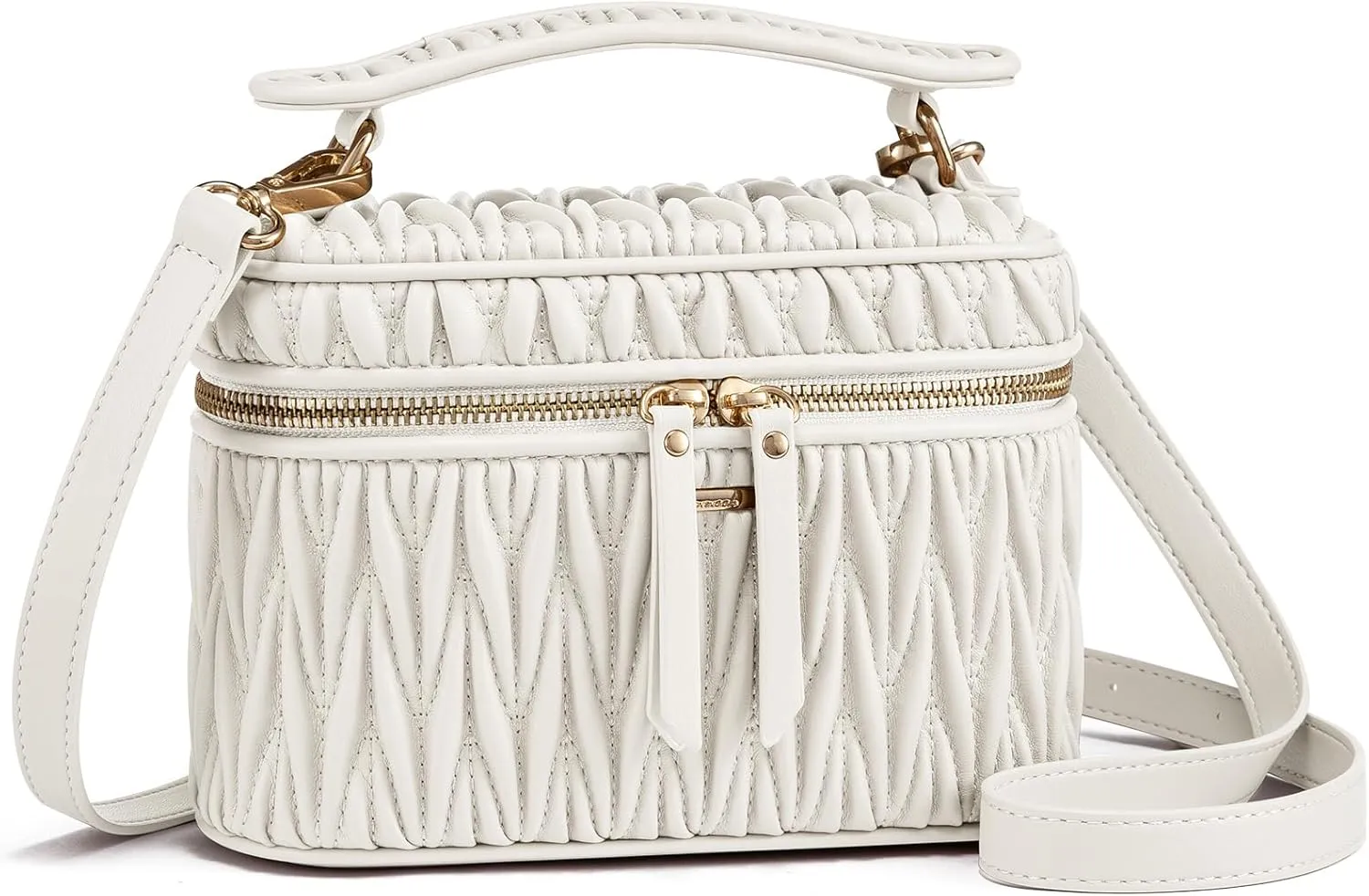 LOVEVOOK Crossbody Bags for Women, Quilted Crossbody Purses for Women, Small Shoulder Handbags for Daily, Work, Travel, Gifts