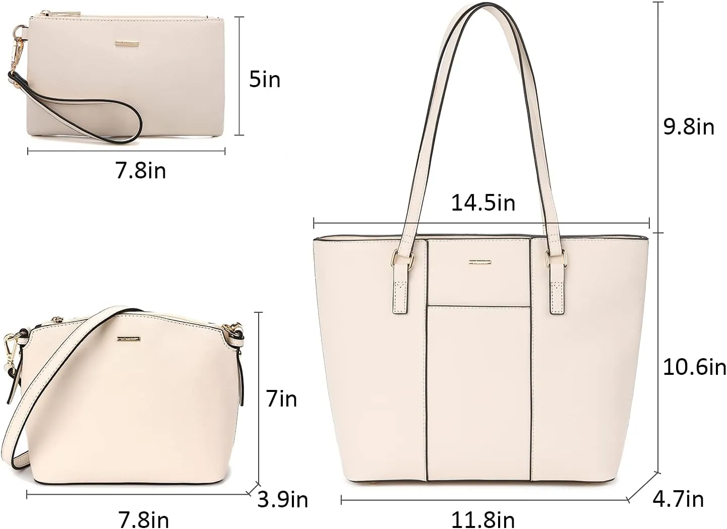 LOVEVOOK Purses for Women Fashion Handbags Tote Bag Shoulder Bags 3pcs