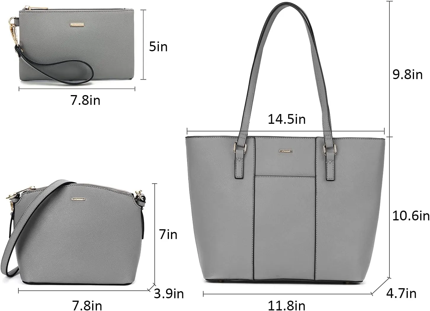 LOVEVOOK Purses for Women Fashion Handbags Tote Bag Shoulder Bags 3pcs
