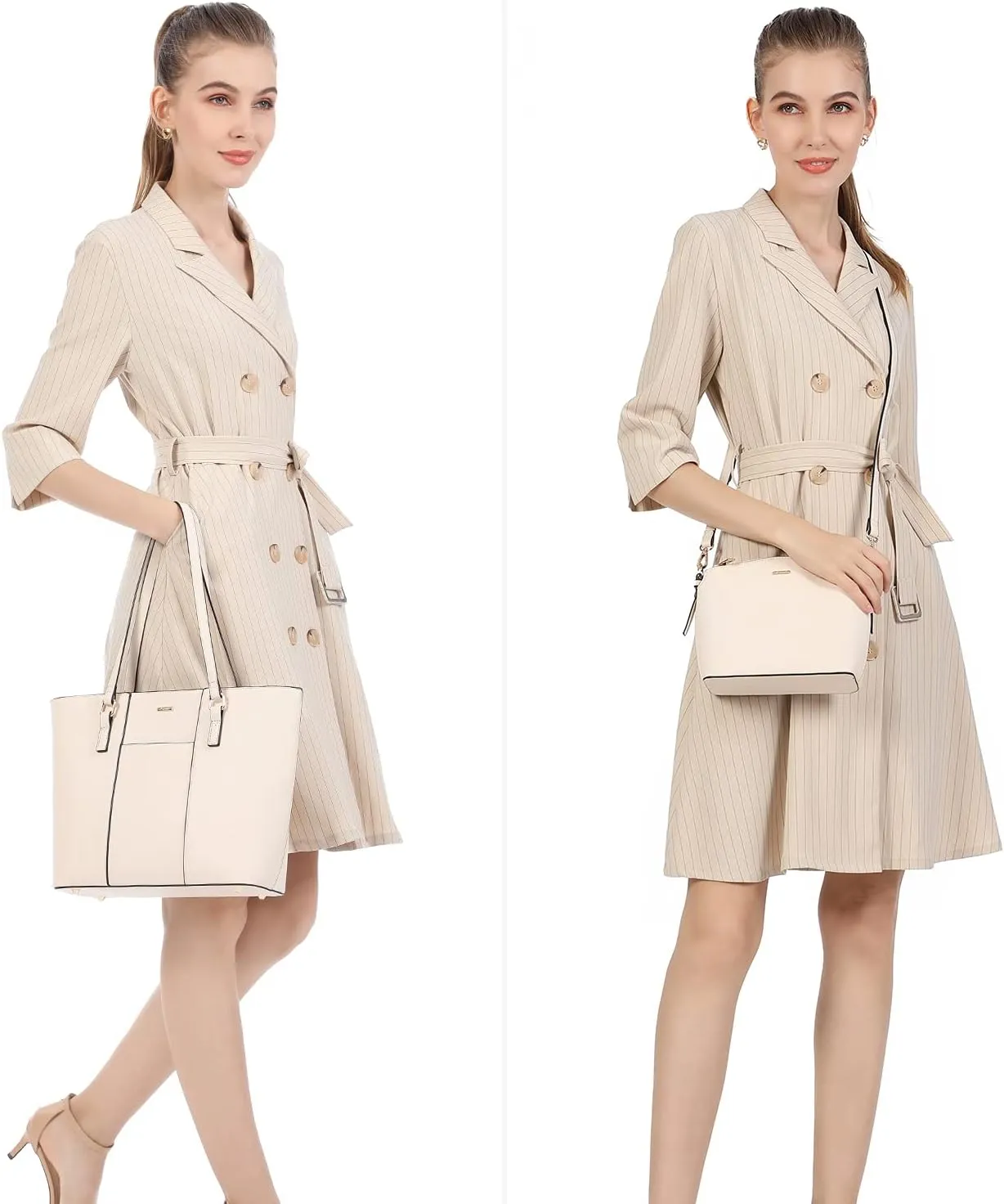 LOVEVOOK Purses for Women Fashion Handbags Tote Bag Shoulder Bags 3pcs