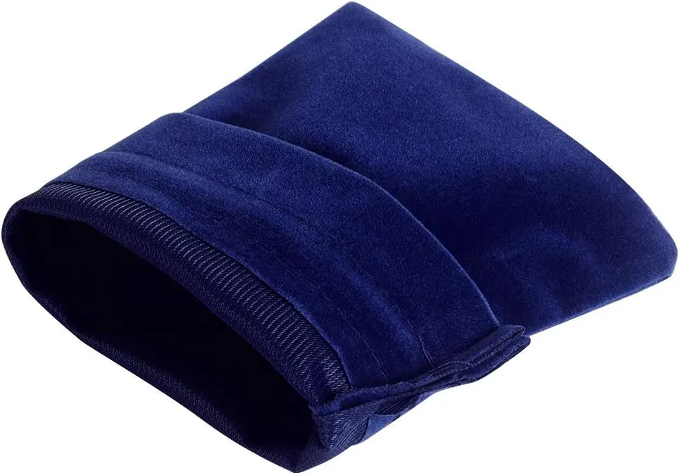 Lucky Monet 25/50/100PCS Velvet Drawstring Bags Jewelry Pouches for Christmas Birthday Party Wedding Favors Gift Candy Headphones Art and DIY Craft (100Pcs, Royal Blue, 2.8” x 3.5”)