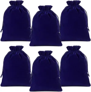 Lucky Monet 25/50/100PCS Velvet Drawstring Bags Jewelry Pouches for Christmas Birthday Party Wedding Favors Gift Candy Headphones Art and DIY Craft (100Pcs, Royal Blue, 2.8” x 3.5”)