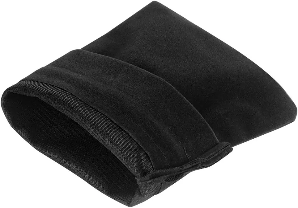 Lucky Monet 25/50/100PCS Velvet Drawstring Bags Jewelry Pouches for Christmas Birthday Party Wedding Favors Gift Candy Headphones Art and DIY Craft (25Pcs, Black, 4” x 6”)