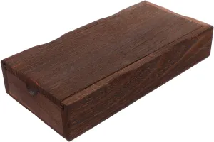 Luxshiny Vintage Wood Box with Slide Lid, Keepsake Storage Wooden Box, Rustic Empty Box Loose Tea Candy Box Small Storage Crates Pencil Box for Crafts Brown