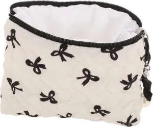 Luxury Butterfly Knot Makeup Bag Essential Travel Toiletry Bag Makeup Organizer Bag Zippered Pouch