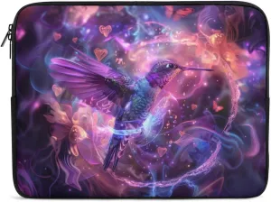 Magic Love Fog Hummingbird Laptop Sleeve 13/15 Inch Briefcase Cover Shockproof Protective Case Handbags Portable Laptop Bag