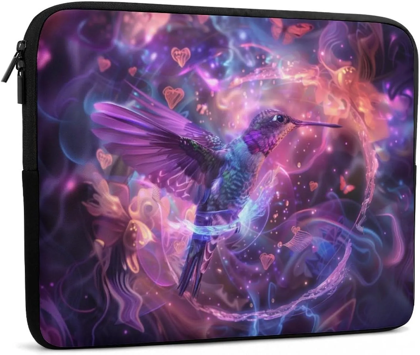 Magic Love Fog Hummingbird Laptop Sleeve 13/15 Inch Briefcase Cover Shockproof Protective Case Handbags Portable Laptop Bag