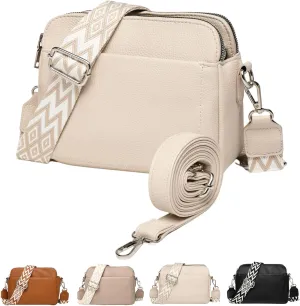 Makukke Crossbody Bags for Women, Vegan Leather Small Shoulder Handbag, Purses for Women with 2 Adjustable Shoulder Strap