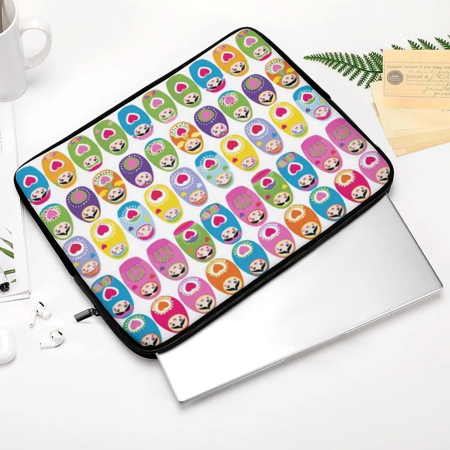 Matryoshka Russian Print Laptop Sleeve 13/15 Inch Durable Briefcase Cover Shockproof Protective Case Handbags Portable Laptop Bag