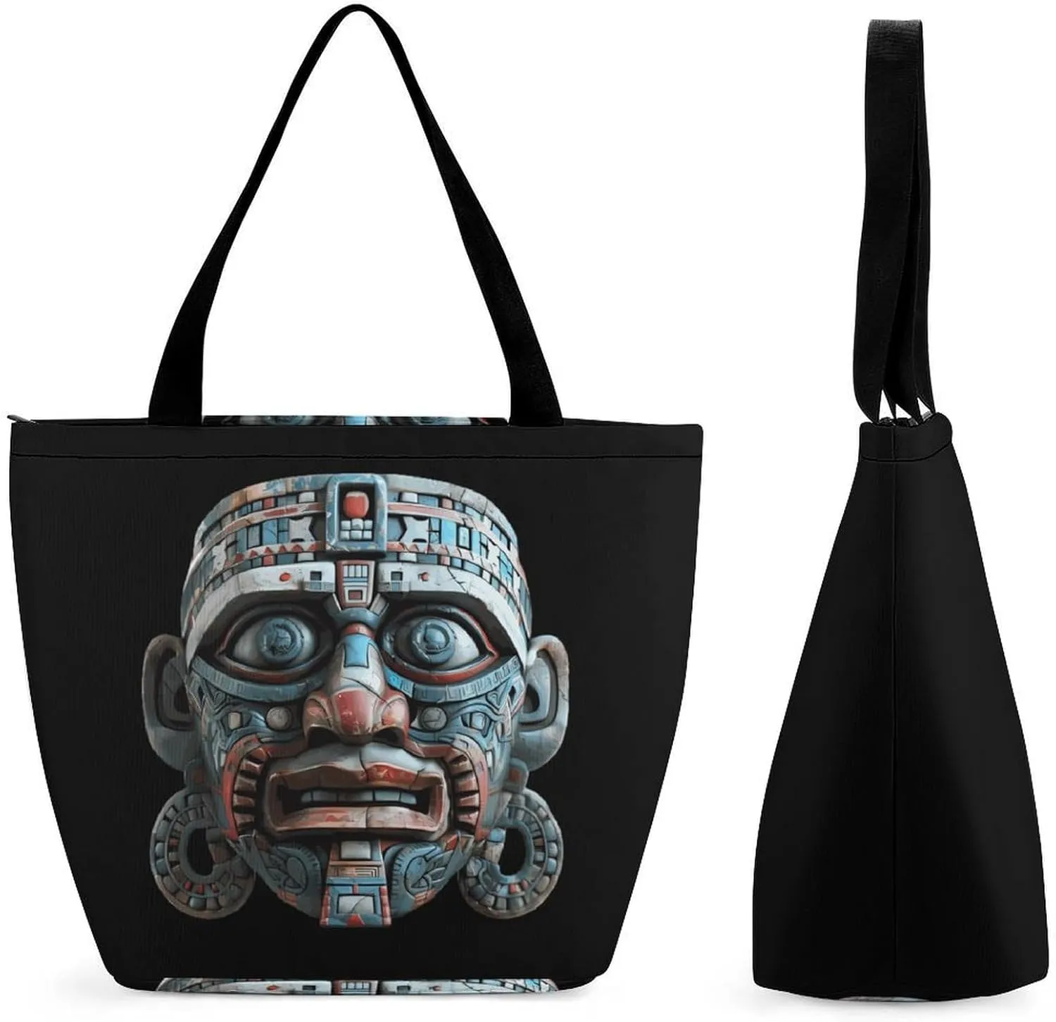 Maya Face Mask Personalized Shoulder Bag for Women Casual Handbags Shopping Bags Tote Bag for Work Travel