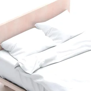 Mayfair Linen 100% Egyptian Cotton Sheets Queen Size - Luxury High Thread Count Egyptian Cotton Queen Sheet Set (4 PC, White), 16" Deep Pocket Bed Set, Silky Soft, Cooling, Sateen Weave Bedding
