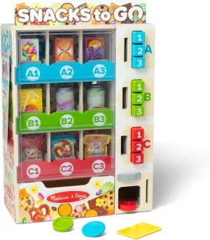 Melissa & Doug Sort, Stock, Select Wooden Vending Machine Play Set, Wooden Toy Play Food for Boys and for Girls 3 