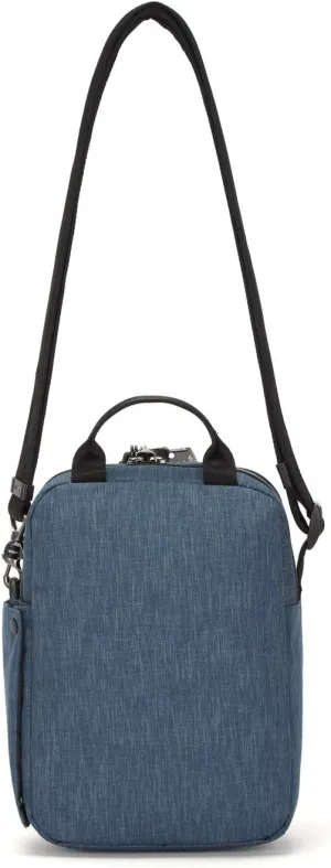 Men's Metrosafe X Anti Theft Vertical Crossbody-Fits 10" Tablet, Dark Denim, 6.5 Liter
