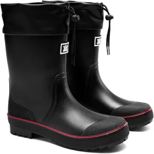 Mens Rain Boots Water boots Waterproof PVC Rubber Boots Outdoor Mud Boots,Comfort Lightweight Mid-Calf Gardening Fishing Shoes for Yard Farm Work