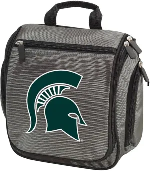 Michigan State Toiletry Bags or Shaving Kits For Men - HANGABLE Overnight Travel Bag