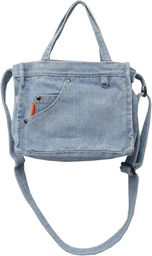 Micmores Small Crossbody Purse Denim Tote Bag Women Hobo Bag Stylish Handbag Fashion shoulder Bag