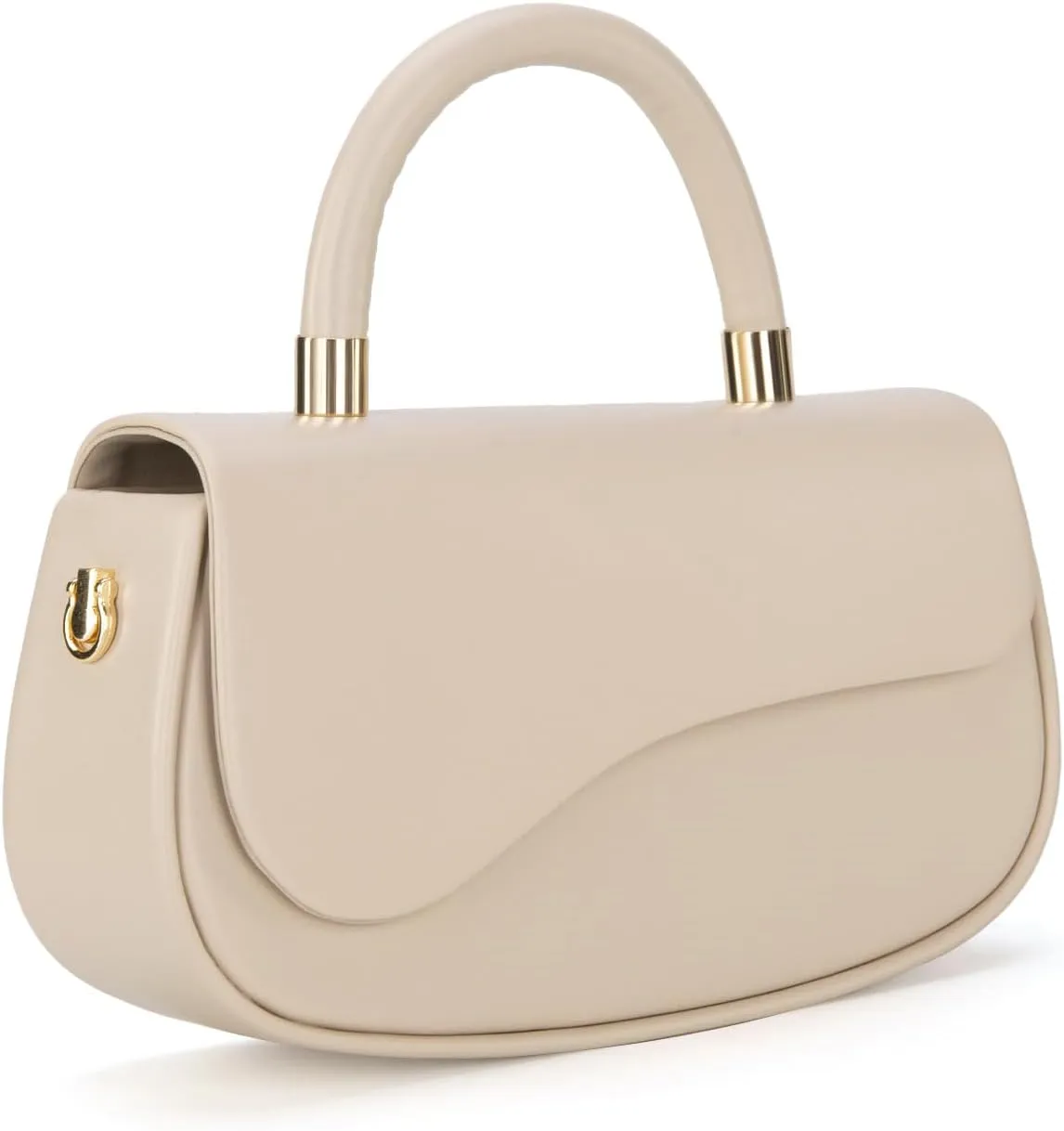 Milan Chiva Small Elegant Top Handle Purses for Women Mini Flap Cute Crossbody Purse