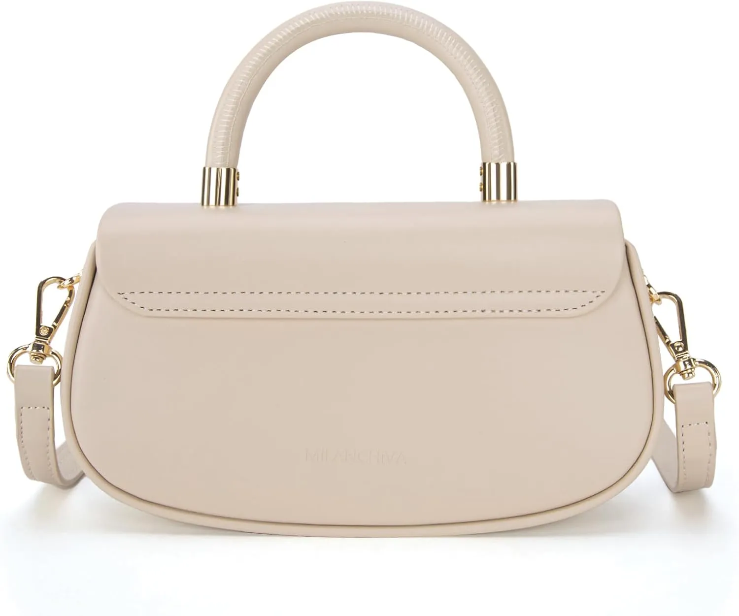 Milan Chiva Small Elegant Top Handle Purses for Women Mini Flap Cute Crossbody Purse