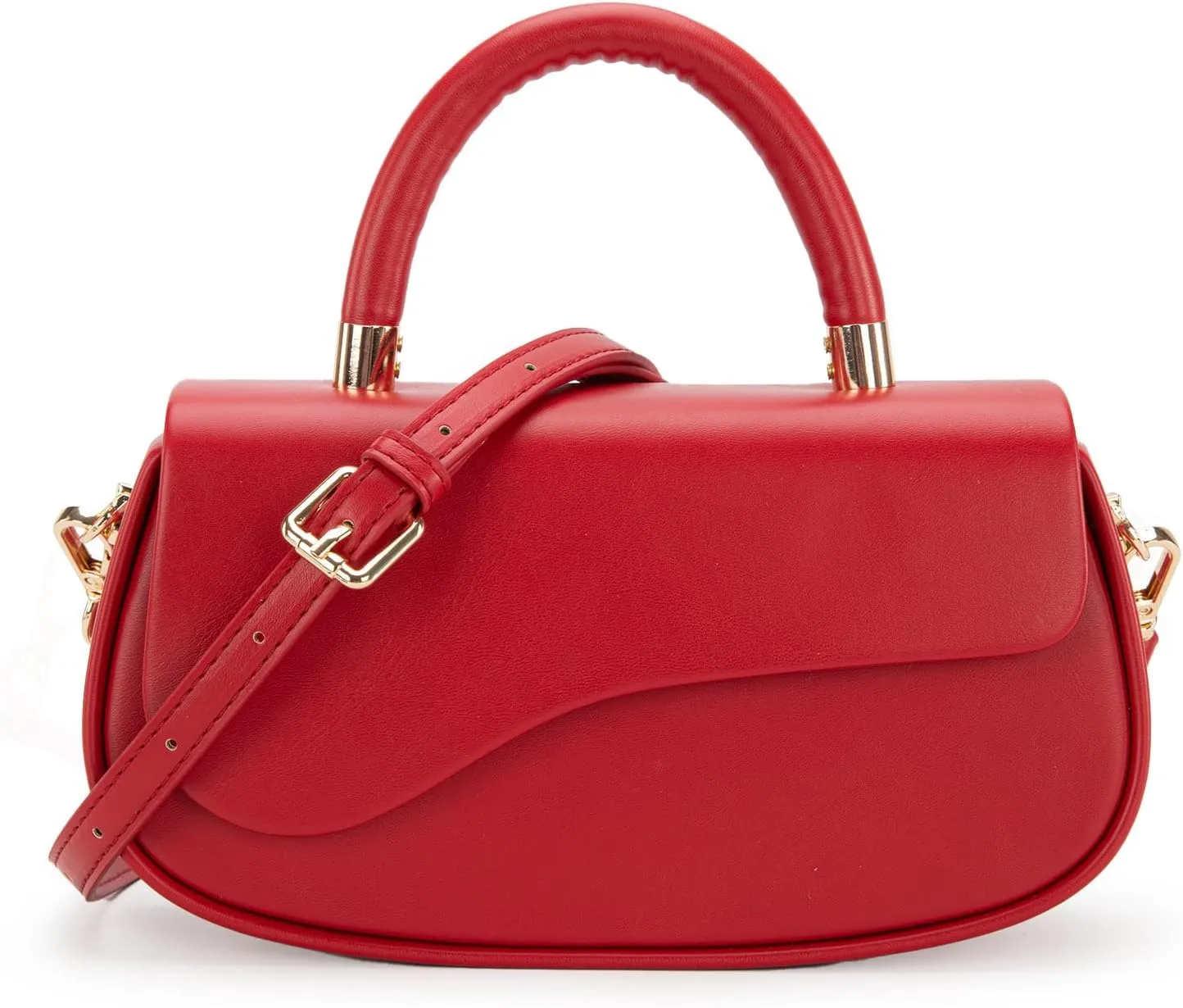 Milan Chiva Small Elegant Top Handle Purses for Women Mini Flap Cute Crossbody Purse