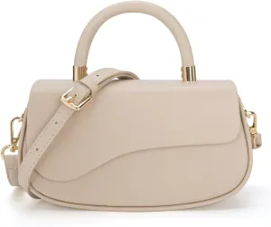 Milan Chiva Small Elegant Top Handle Purses for Women Mini Flap Cute Crossbody Purse
