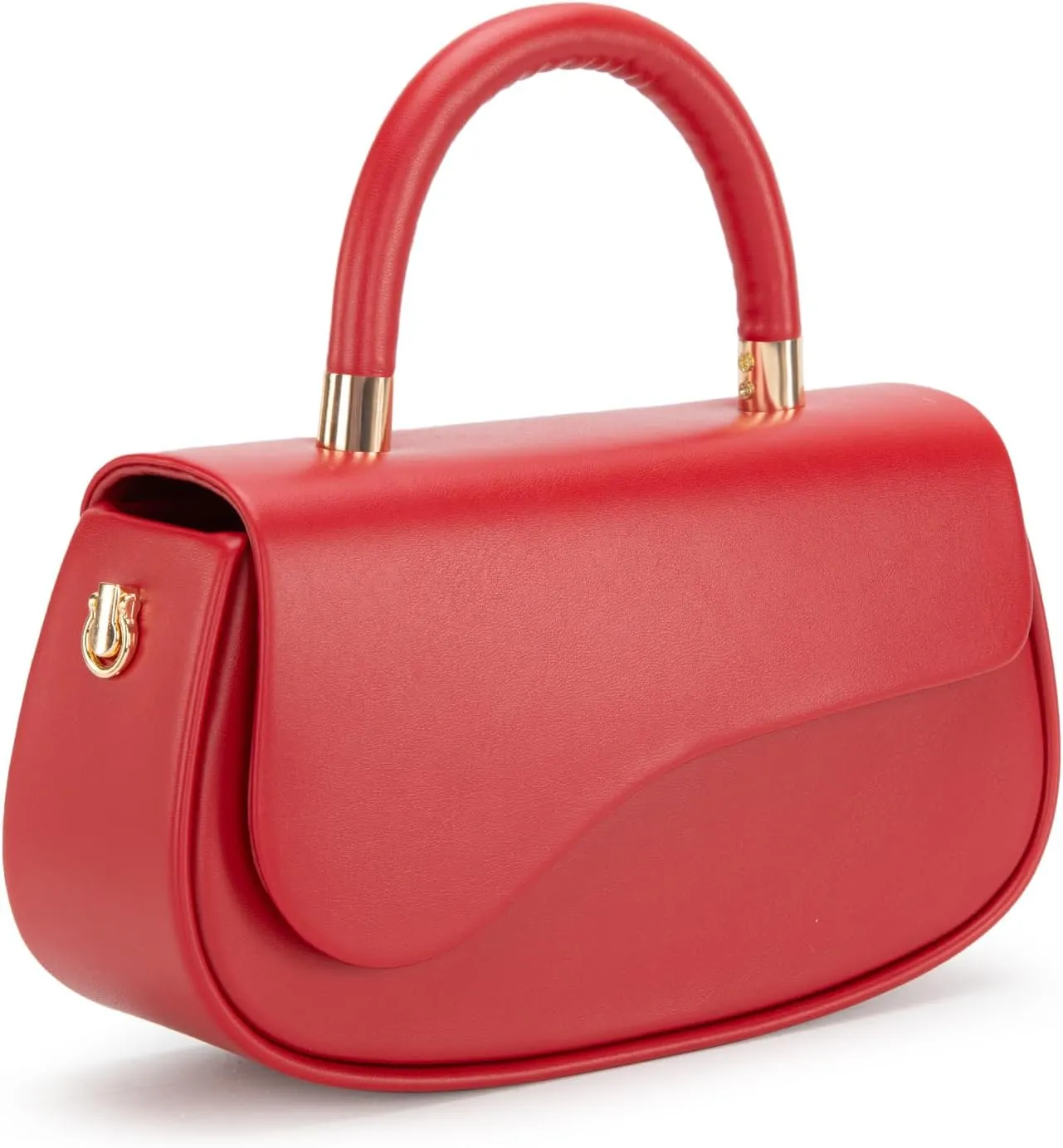 Milan Chiva Small Elegant Top Handle Purses for Women Mini Flap Cute Crossbody Purse