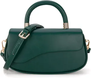 Milan Chiva Small Elegant Top Handle Purses for Women Mini Flap Cute Crossbody Purse
