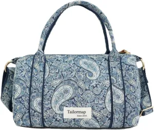 Mini Boston Bag for Women, Handmade Liberty Floral Satchel, Small Lightweight Designer Top Handle Crossbody Purse