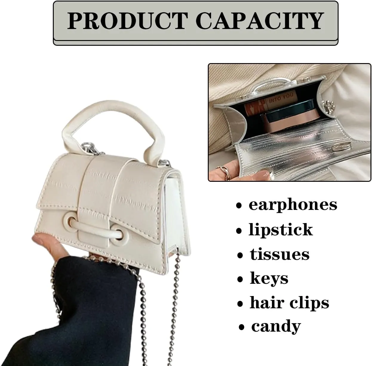 Mini Crossbody Bags Women's Y2K Purses Top Handle Crossbody Bag Clutch Shoulder Handbag for Cocktail Party Prom Wedding