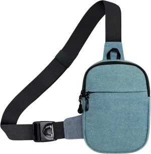 Mini Denim Crossbody Bag for Women Chest Sling Purses Lightweight Mens Shoulder Phone Bags Small Casual Front Pack
