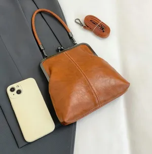 Mini Denim Crossbody Bag For Women,2025 Womens Small Blue Denim Tote Kiss Lock Purse Handbag for Daily Life