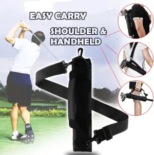Mini Golf Club Bag Lightweight Shoulder Carrier Driving Range Practice Pack Portable Course Training Travel Case Foldable Sunday Bag Holding 3-5 Golf Clubs for Men Women Golfer