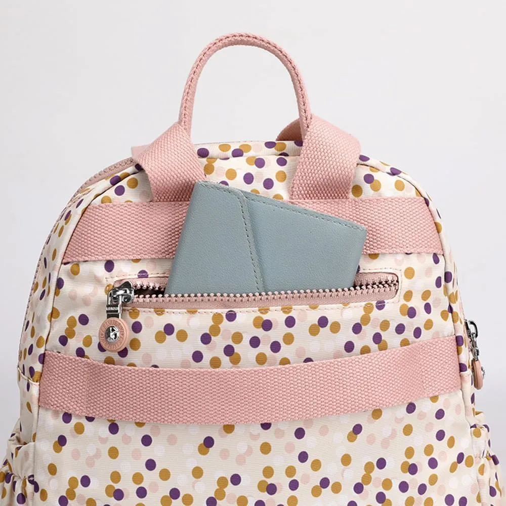 Mini Nylon Women Backpacks,11L Small Ladies backpacks Casual Lightweight Women Shopping Travel Daypack (A-Leave Navy)