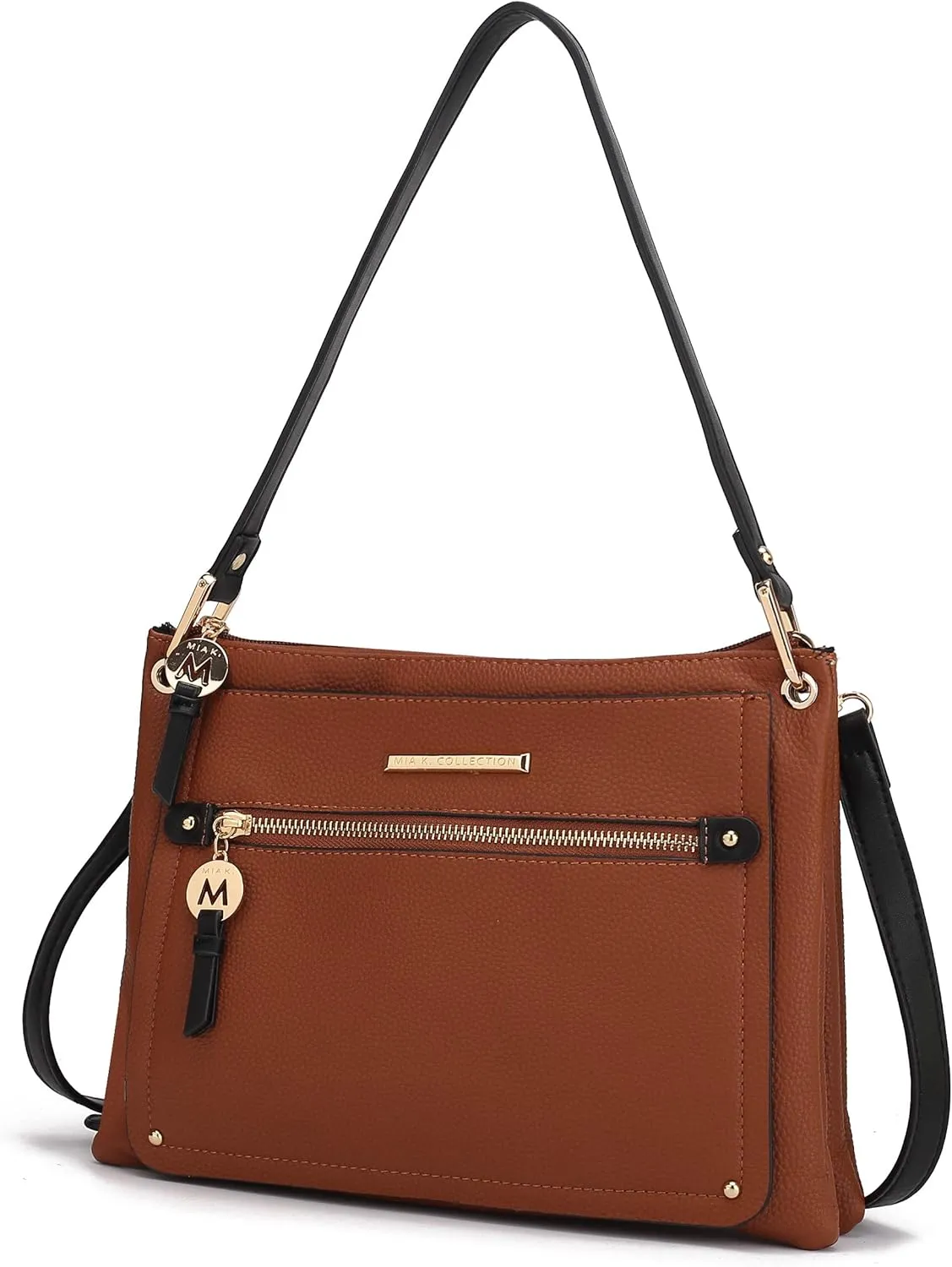 MKF Collection Women's Crossbody Bag, Vegan Leather Shoulder Bag Handbag Crossover Bag Purse by Mia K