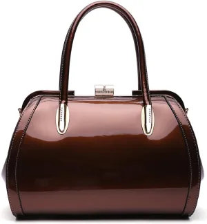 MKF Crossbody Satchel Shoulder Bags for Women - Patent PU Leather Handbag Purse - Marlene Lady Fashion Pocketbook